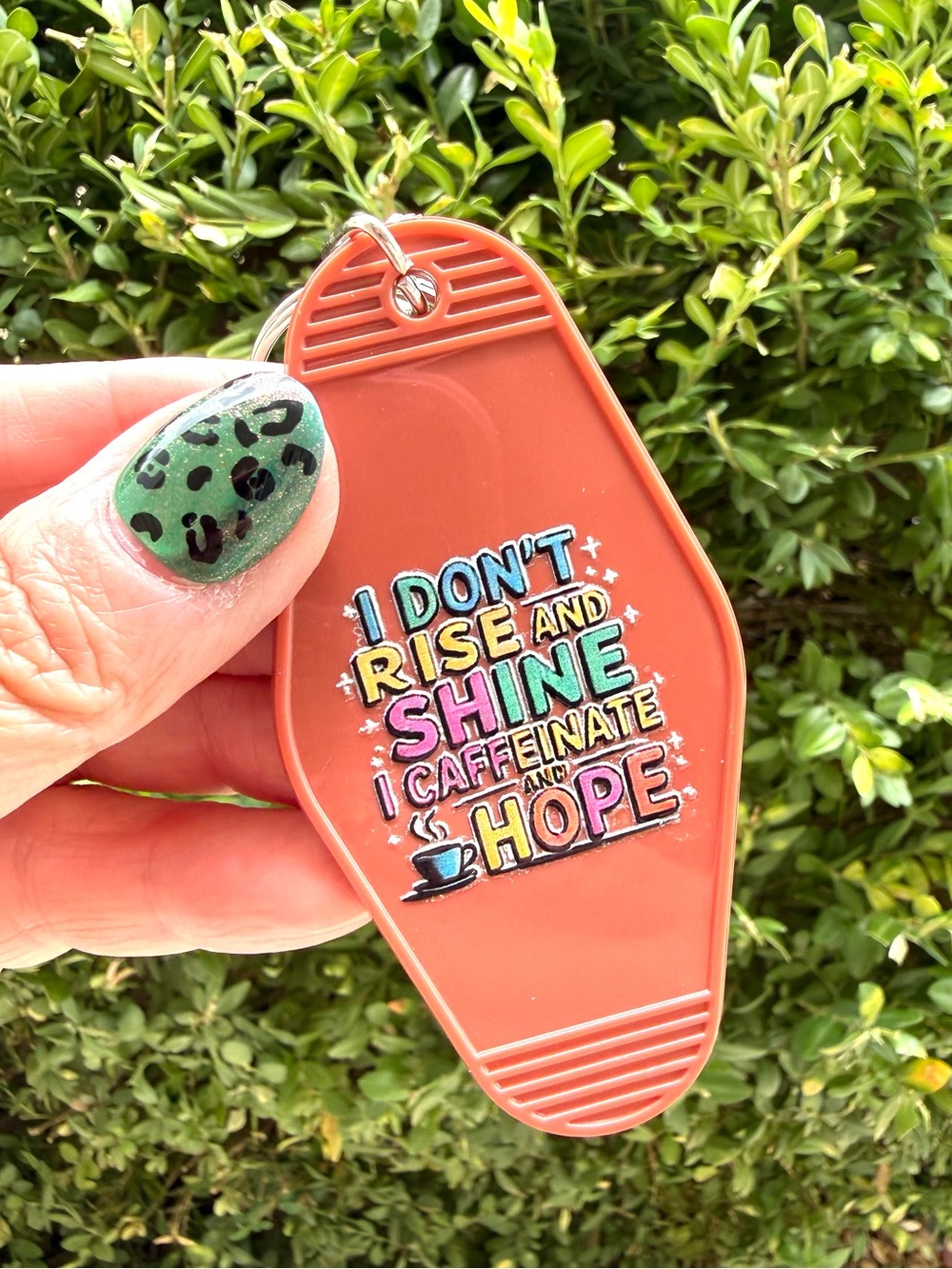 Vintage style motel key keychain humorous funny sarcastic gift idea